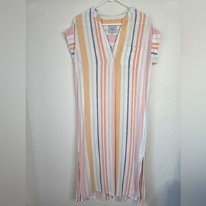 Rails womens suri melon stirpe dress, pastel colors, Size small